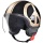 Casque Jet Moschino Peace and Love Noir Or