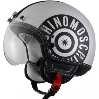 Casque Jet Moschino Zip Argent