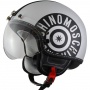 Casque Jet Moschino Zip Argent
