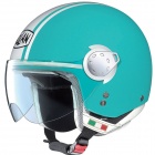 Casque Jet Nolan N20 Traffic Caribe Plus Bleu Ciel 153