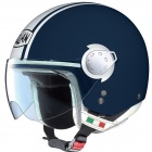 Casque Jet Nolan N20 Traffic Caribe Plus Bleu Marine 154