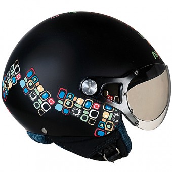 Casque moto Jet X60 Geo Noir Mat