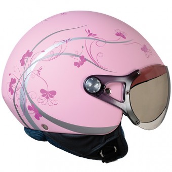 Casque moto Jet X60 Queen Rose Mat