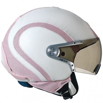 Casque Jet Nexx X60 Runner Blanc Rose