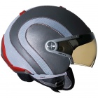 Casque Jet Nexx X60 Runner Silver Rouge