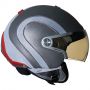 Casque Jet Nexx X60 Runner Silver Rouge