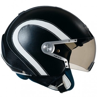 Casque moto Jet X60 Runner Noir Blanc