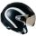 Casque moto Jet X60 Runner Noir Blanc