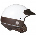 Casque Jet Nexx X60 Tribute Blanc Marron Casque Jet Nexx X60 Tribute Blanc Marron