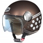 Casque Jet Nolan N20 Traffic Pois Plus Moka 125