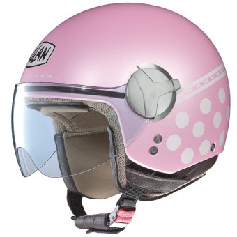 Casque Jet Nolan N20 Traffic Pois Plus Rose 134