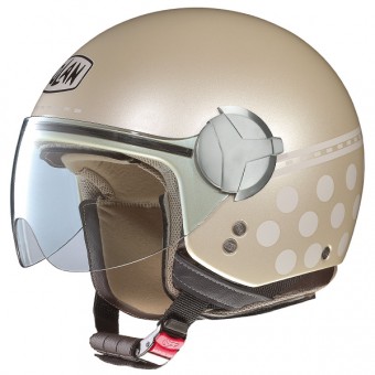 Casque Jet Nolan N20 Traffic Pois Plus Ivoire 135