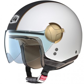 Casque Jet Nolan N20 Traffic Style Plus Blanc 127