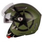 Casque Jet Nitro NP-100J Heavy Vert Militaire Casque Jet Nitro NP-100J Heavy Vert Militaire