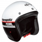 Casque Jet Stormer Pearl Indianapolis Noir Blanc