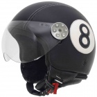 Casque Jet MT Retro Leather Noir 8
