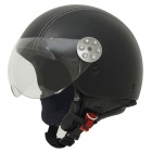 Casque Jet MT Retro Leather Noir