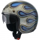 Casque Jet Airoh Riot Flame Blue Casque Jet Airoh Riot Flame Blue
