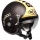 Casque Jet Roof Bamboo Noir Metal
