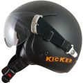 Casque Jet Roof Kicker Noir Mat