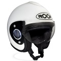 Casque Jet Roof Rider Duo Blanc Metal