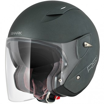 Casque moto Jet RSJ  Anthracite Mat SLV