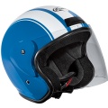 Casque moto Stormer Sun Strip Bleu Blanc