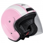 Casque Jet Stormer Sun Strip Rose Blanc