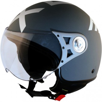 Casque Jet Torx Bob Gris mat