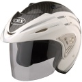 Casque Jet Torx Morris Carbone blanc