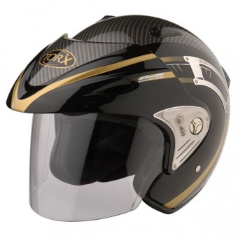 Casque Jet Torx Morris Carbone noir