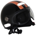 Casque moto Torx Vega Noir Orange