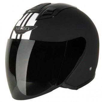 Casque Jet Nitro X509 Retro Noir Mat (12)