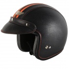 Casque Jet Nitro X580 Cuir Noir Orange Casque Jet Nitro X580 Cuir Noir Orange