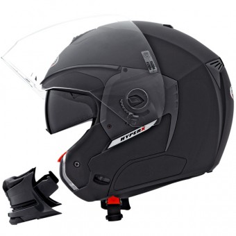 casque transformable noir mat