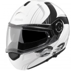 Casque Modulable Schuberth C3 Stripe Blanc