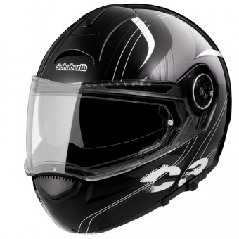 Casque Modulable Schuberth C3 Stripe Noir