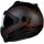 Casque moto Modulable X30 Viper Noir Rouge Mat