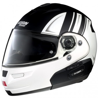 Casque Modulable Nolan N103 Classic N-COM Motorrad Black White 59