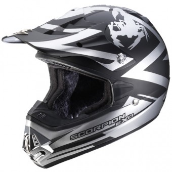 Casque Casque moto Scorpion VX-17 Air Smasher Noir Hypersilver