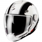 Casque Transformable Scorpion EXO 300 Air Gunner Blanc Noir