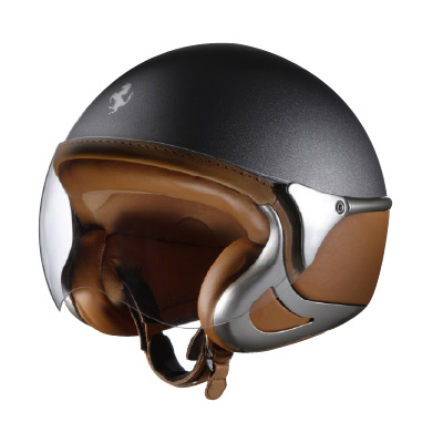 Casque Jet Ferrari Stile Silvertone Gris