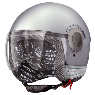 Casque Jet Shark SK by Shark DJ Silver metal SLM