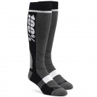 Chaussettes Cross 100% Socks Hi Side Grey Black Chaussettes Cross 100% Socks Hi Side Grey Black
