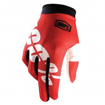 Gants Cross 100% Itrack Fire Red Gants Cross 100% Itrack Fire Red