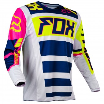 Maillot Cross FOX 180 Falcon Navy White 045 Maillot Cross FOX 180 Falcon Navy White 045