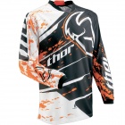 Maillot Cross Thor Phase Splatter Orange Jersey Enfant