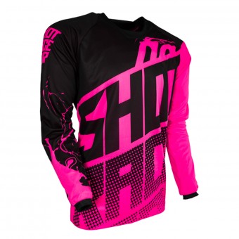 Maillot Cross SHOT Devo Venom Neon Pink Enfant Maillot Cross SHOT Devo Venom Neon Pink Enfant