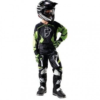 Maillot Cross Thor Phase Spiral Green Jersey Kid
