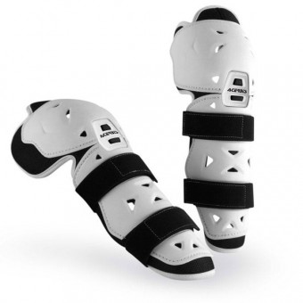 Genouilleres Cross Acerbis Profile Junior Knee Guard White